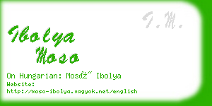 ibolya moso business card